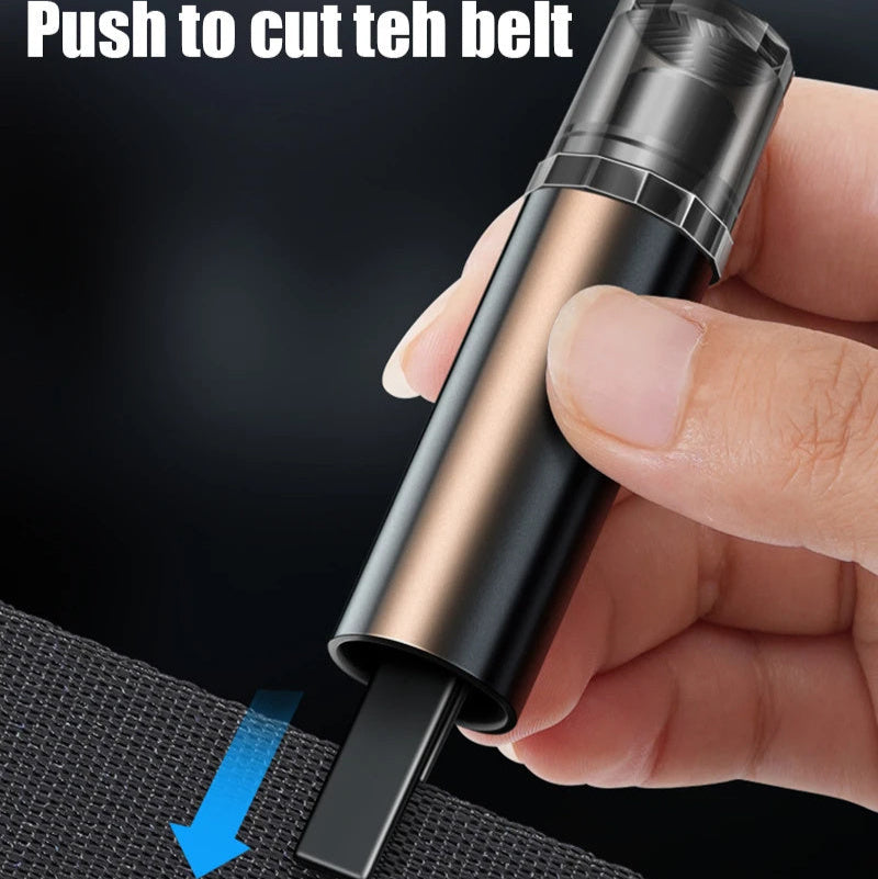 2 in 1 車用ウィンドウブレーカー＆シートベルトカッター緊急ツール - 旅行用安全ハンマー