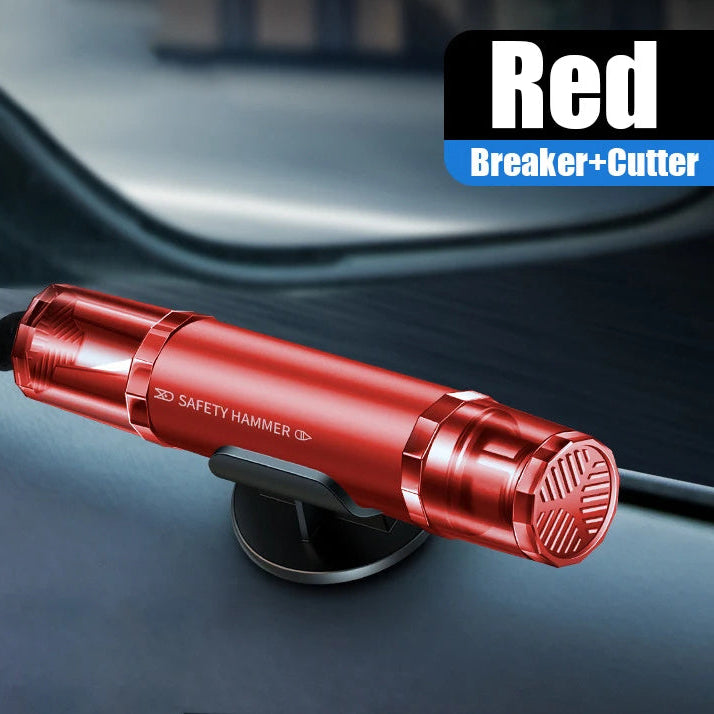 2 in 1 車用ウィンドウブレーカー＆シートベルトカッター緊急ツール - 旅行用安全ハンマー