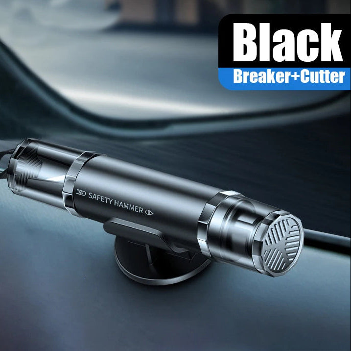 2 in 1 車用ウィンドウブレーカー＆シートベルトカッター緊急ツール - 旅行用安全ハンマー