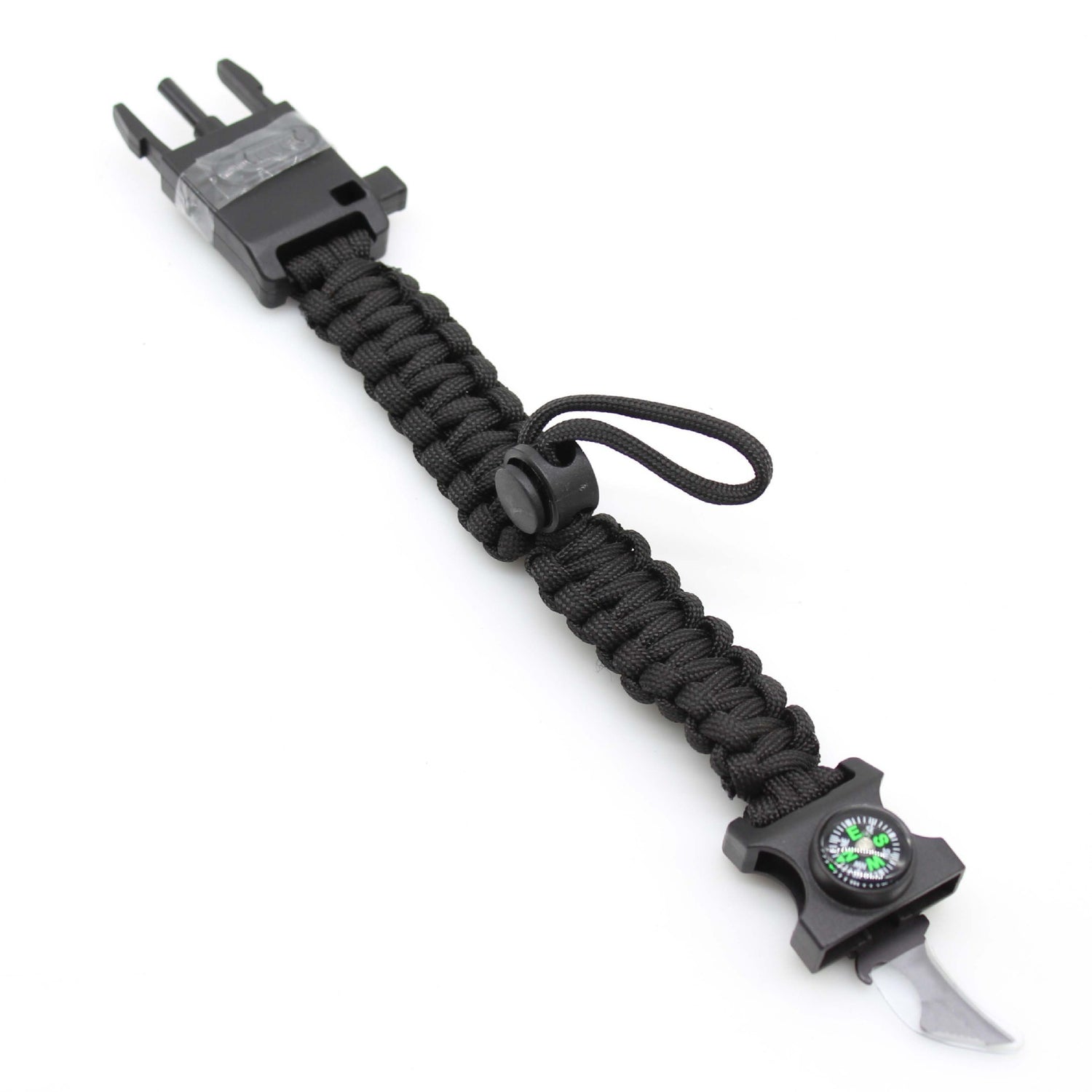 LED Paracord Survival Bracelet with Multitools & Mini Compass