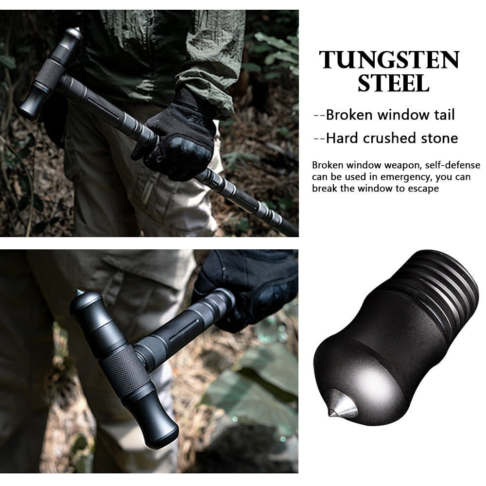 Tungsten Steel Emergency Escape Stick – Folding Self-Defense Tool