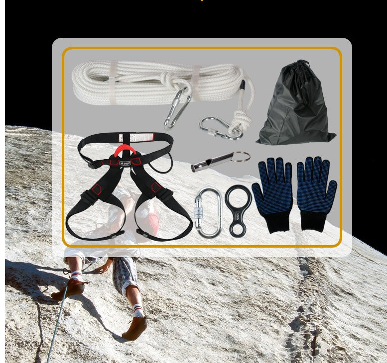 高層ビル用緊急脱出キット（ハーネス付き） – 火災・地震対応