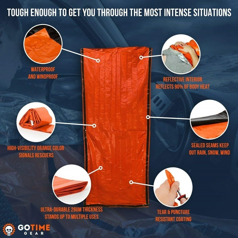 ビビィサック 5-in-1 保温・緊急サバイバルセット - シェルター＆プロテクション