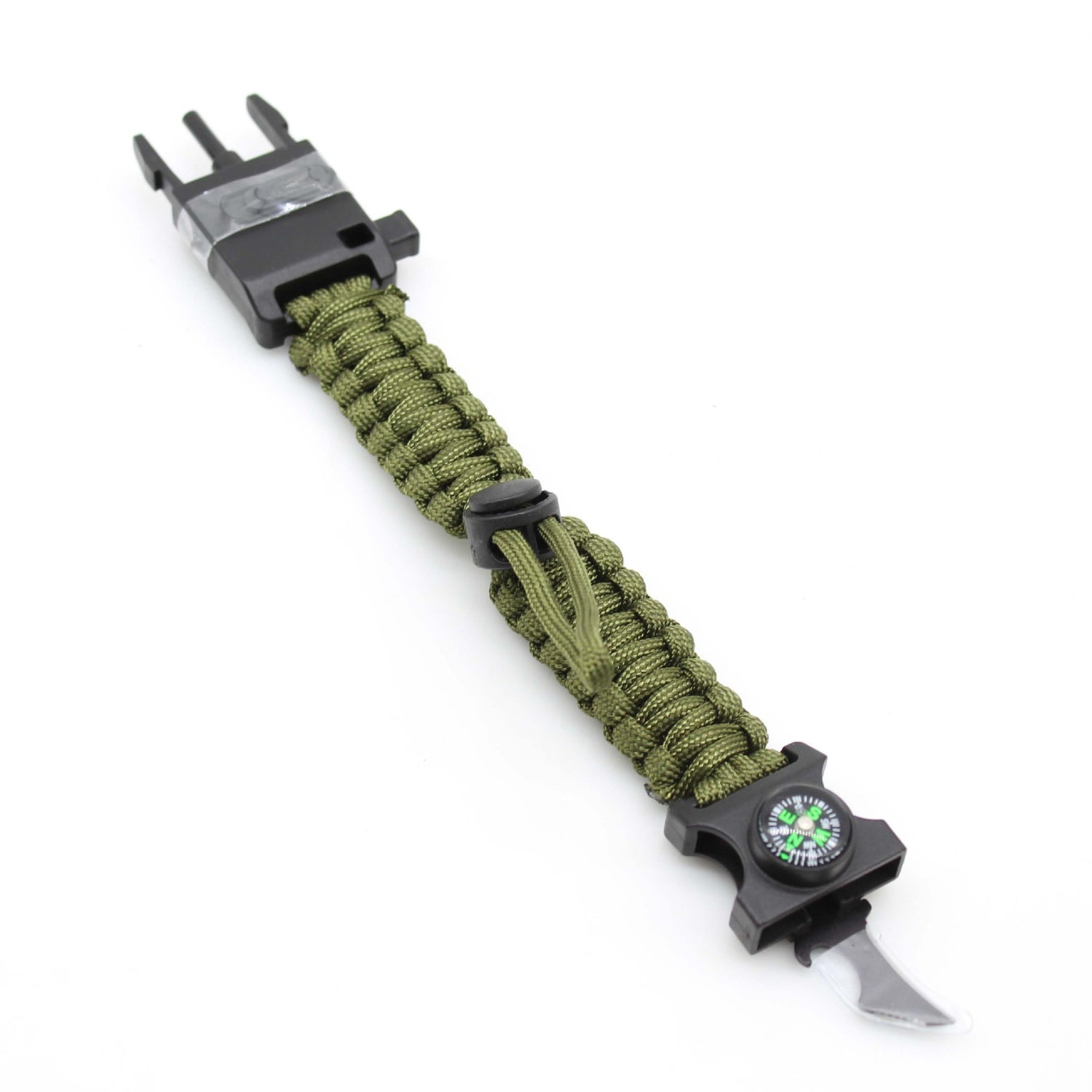 LED Paracord Survival Bracelet with Multitools & Mini Compass