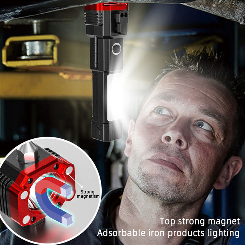 Multifunctional Power Bank Flashlight with Window Breaker – Emergency Safety