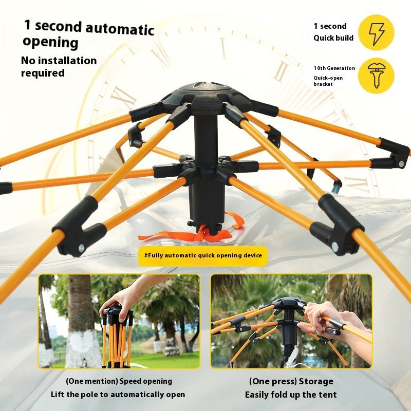 Quick-Open Waterproof Tent | Level 5 Wind & Emergency Shelter