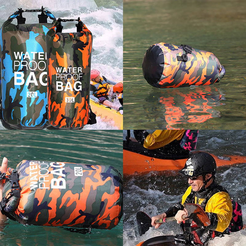 Waterproof Dry Bag 2L/5L/10L/15L/30L – Floatable & Smartphone Safe