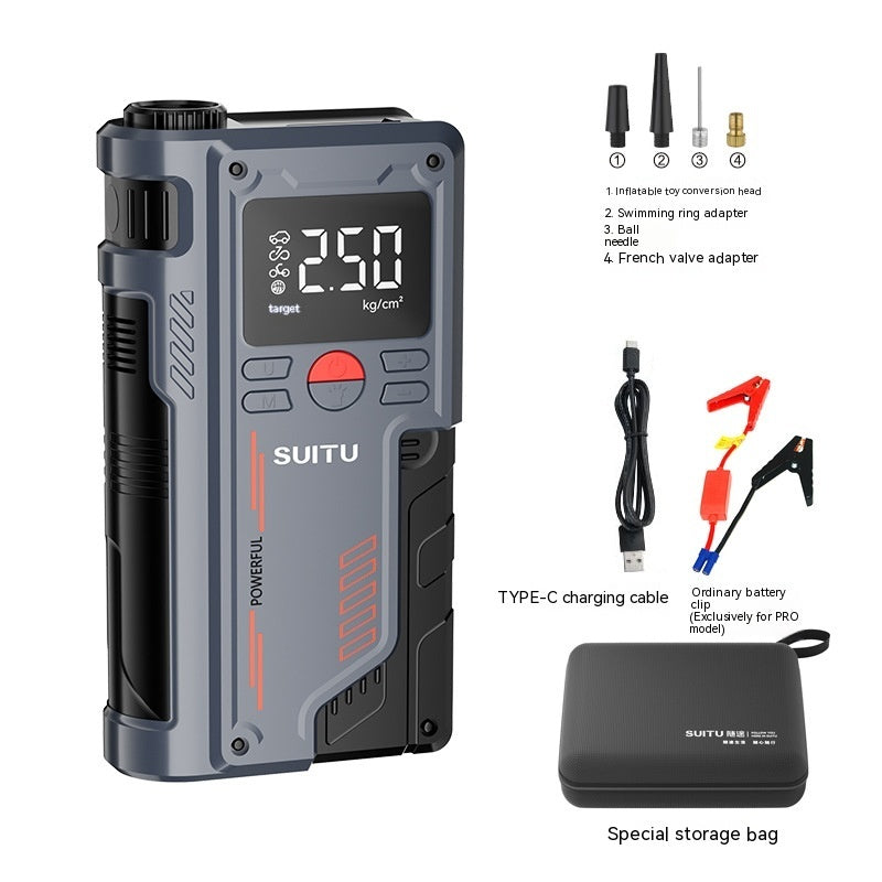 ワイヤレスカージャンプスターター（エアコンプレッサー付き） - 道路での緊急時対応 - 8000mAh