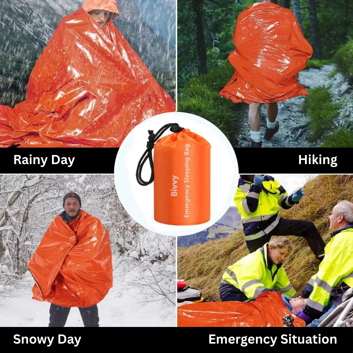 Bivy Sack 5-in-1 Thermal Emergency Survival Set – Shelter & Protection