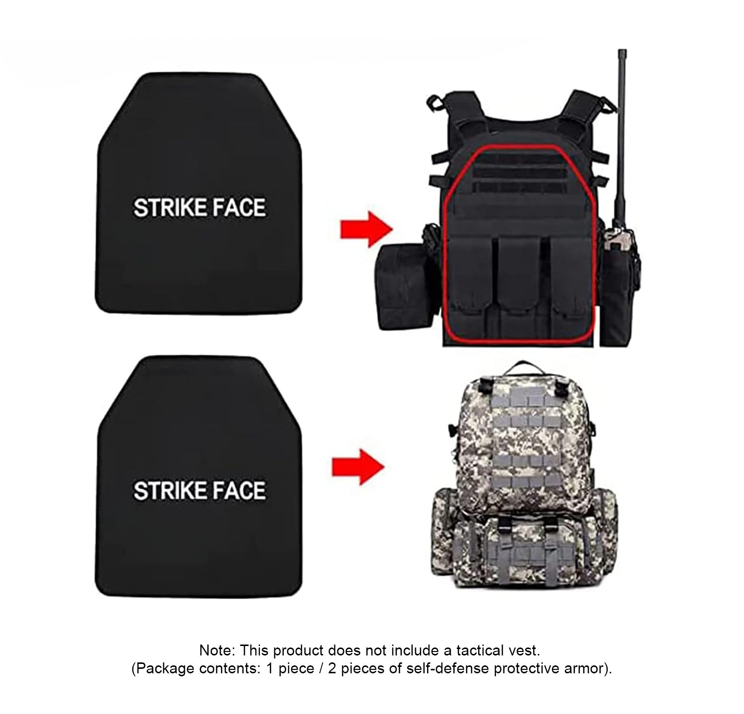 Survival Armor Plate – PE Bulletproof Shield for Disaster Protection