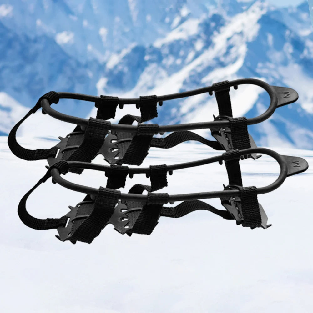 滑り止めアイゼン | 氷上、泥道、トレイルハイキングに最適な24歯クリート