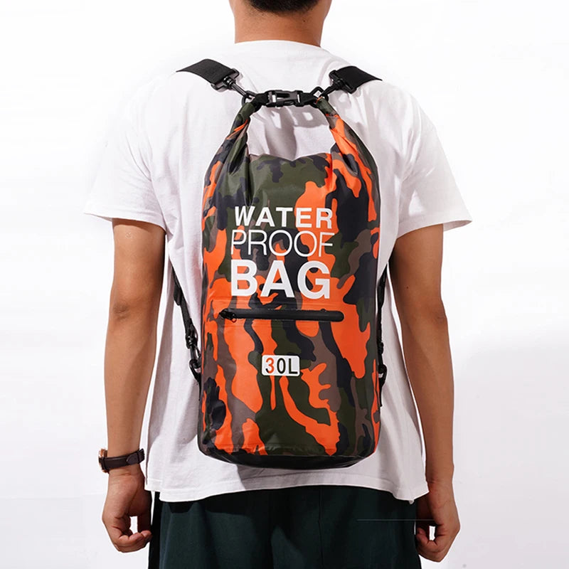 Waterproof Dry Bag 2L/5L/10L/15L/30L – Floatable & Smartphone Safe