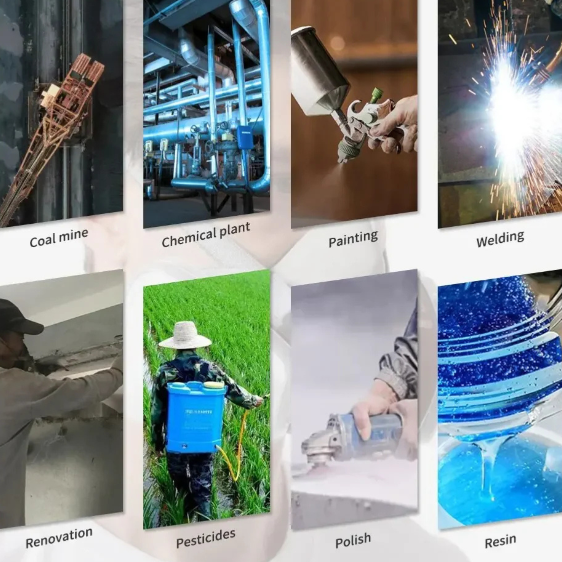 火災、スモッグ、ガス、化学物質の安全のための緊急用呼吸マスク