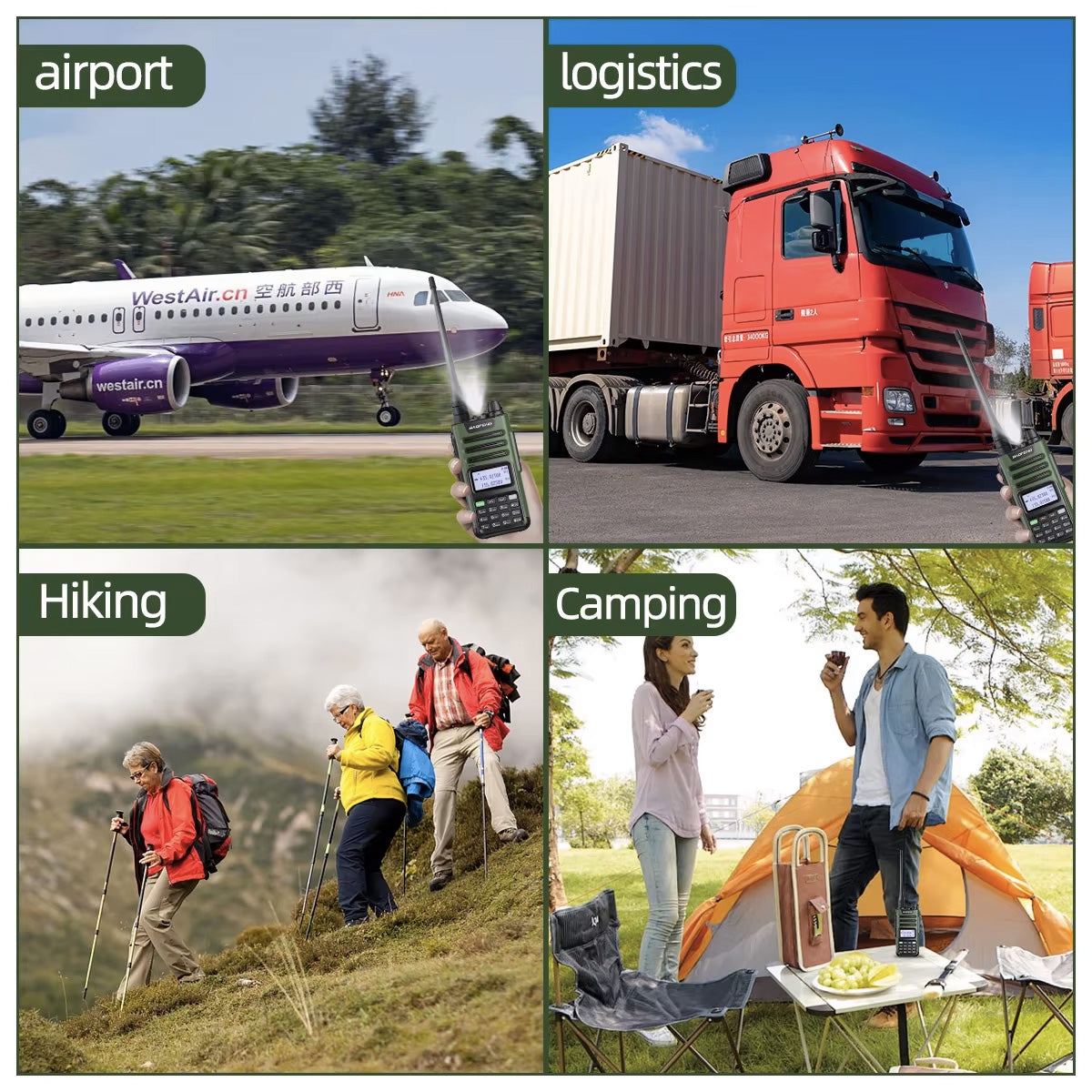 高出力・耐久性に優れたトランシーバー – 通信距離10km、50階まで到達