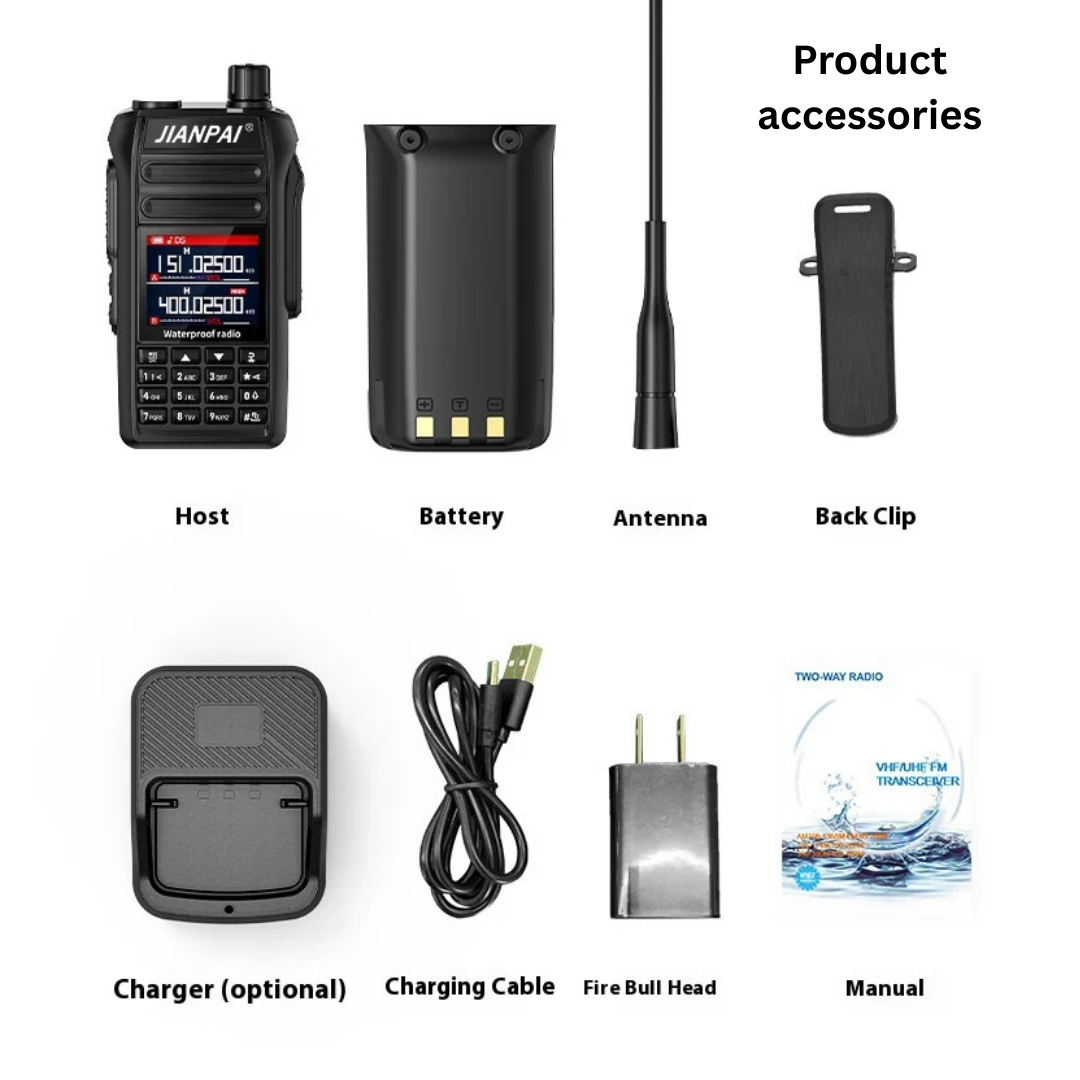 嵐の緊急事態に備えた防水航空インターホン（MDC1200搭載）