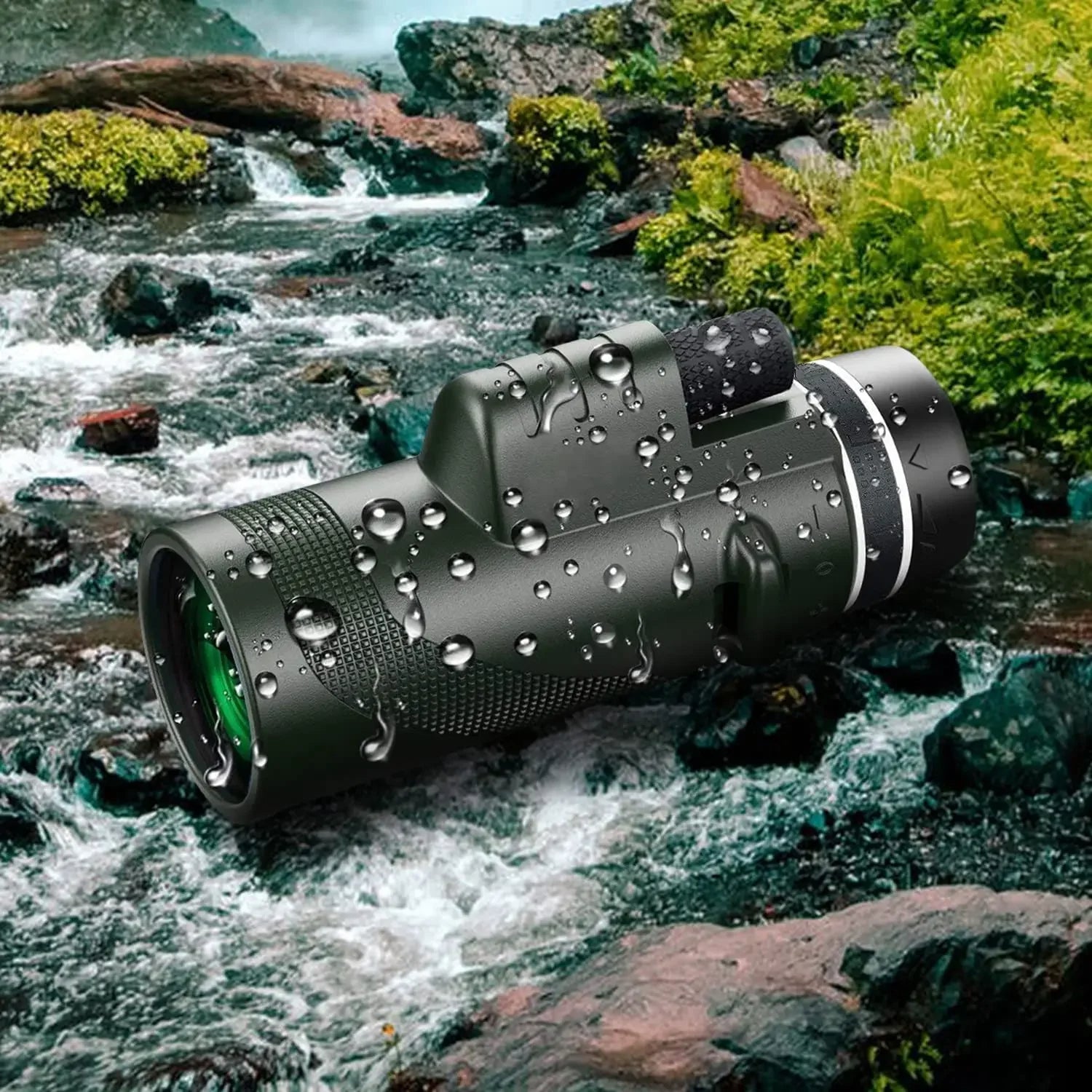 HDプリズムズーム80x100単眼鏡 | 長距離望遠フォーカス＆防水