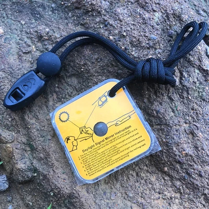 Lifesaving Daylight SOS Reflective Mirror for Long-Distance Signal