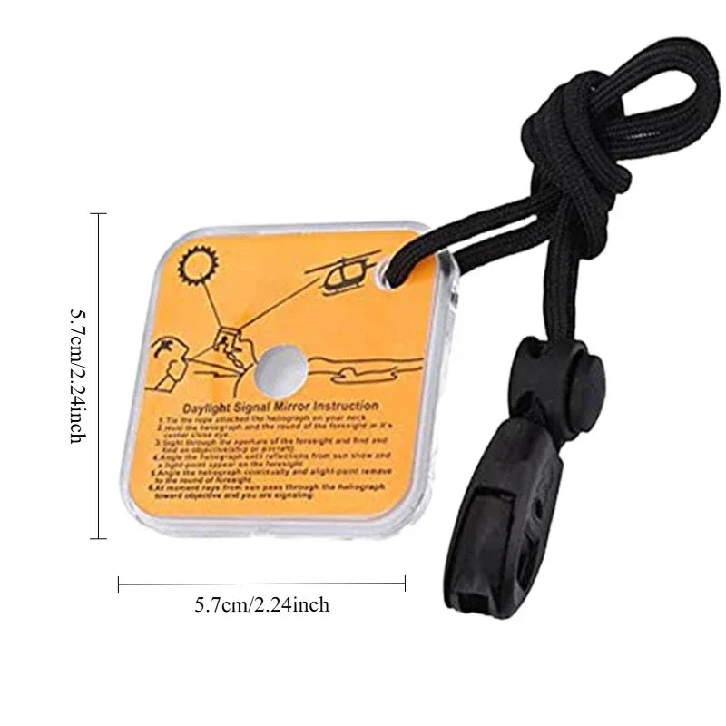 長距離信号用救命用昼光SOS反射ミラー