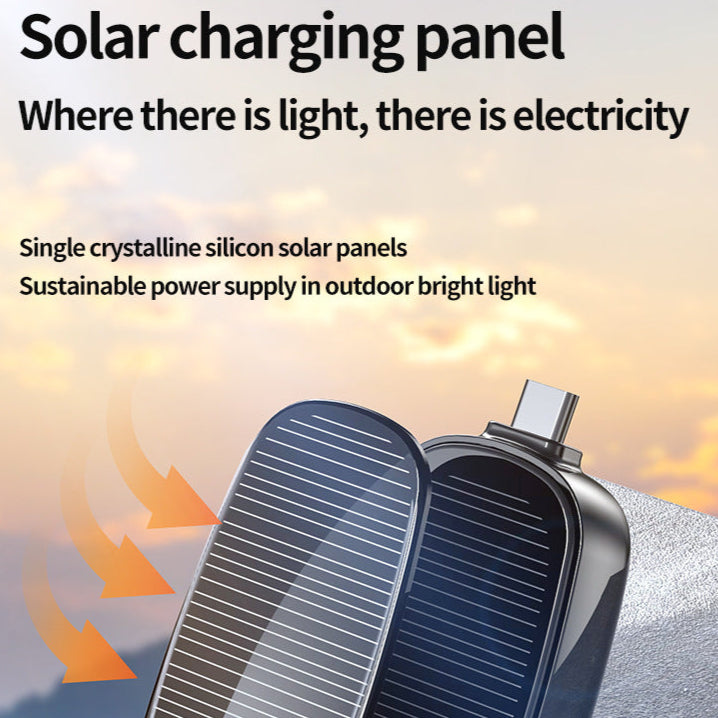防水ポータブル緊急ソーラー電源 - ワイヤレス充電器