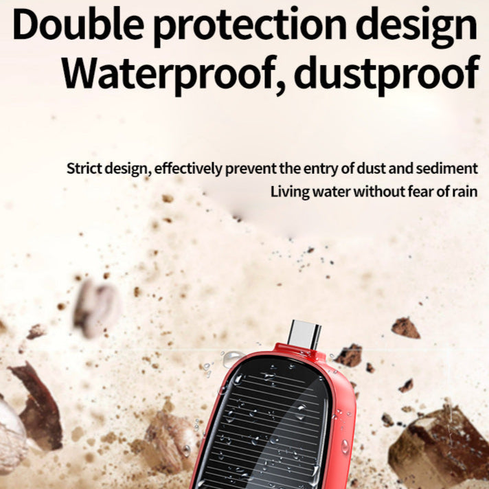 防水ポータブル緊急ソーラー電源 - ワイヤレス充電器