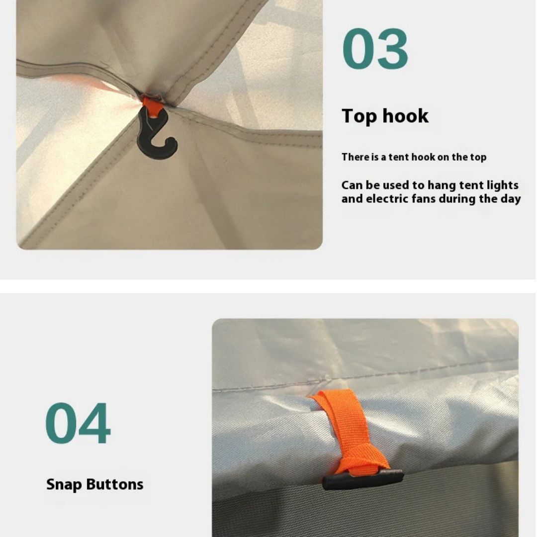 クイックオープン防水テント | レベル5防風・緊急シェルター