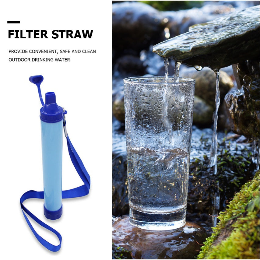 Portable Water Filter Straw for Camping, Hiking & Emergency Use