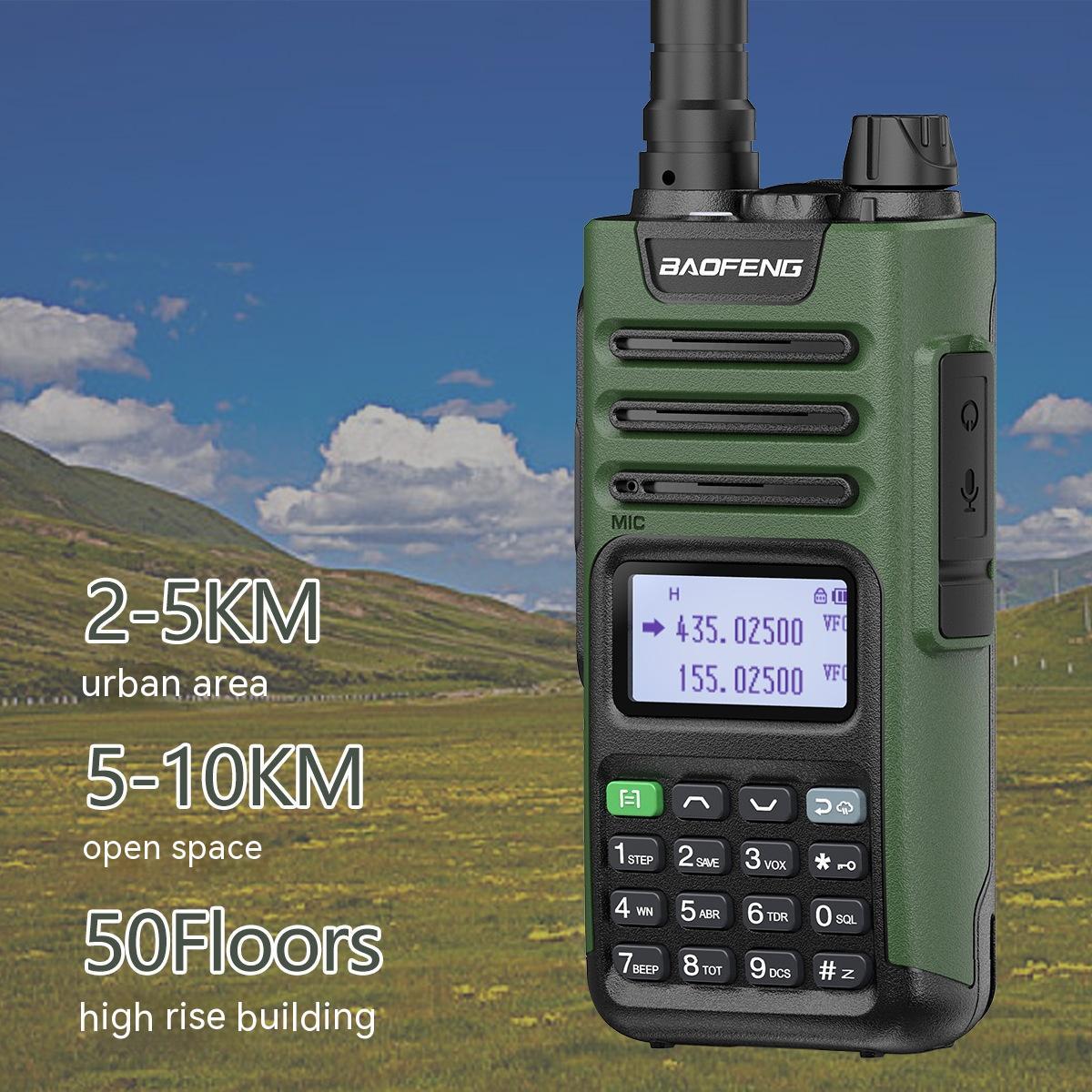 High-Power Durable Walkie Talkie – 10KM Range, 50-Floor Penetration