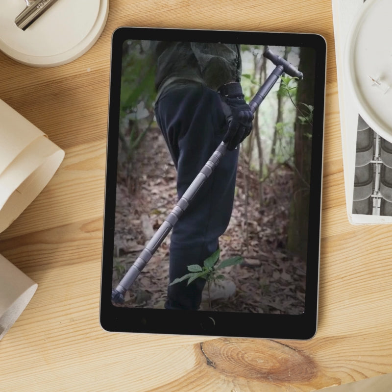 タングステン鋼製緊急脱出スティック - 折りたたみ式護身用具