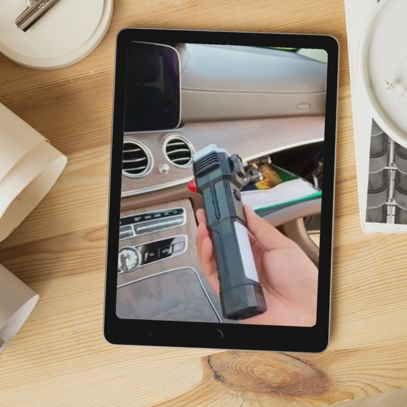 Multifunctional Power Bank Flashlight with Window Breaker – Emergency Safety